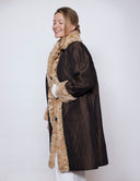 Blonde Sable Lined Storm Coat