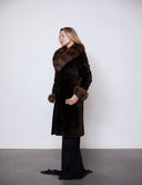 Sheared Mink Coat with Sable