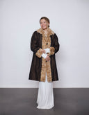 Blonde Sable Lined Storm Coat