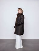 Sheared Mink Lined Storm Coat