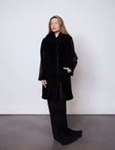 Black Sheared Mink Coat