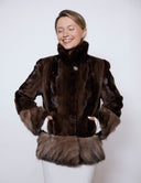 Mink Jacket with Sable Trim