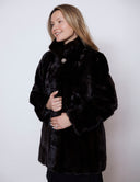 Sheared sculpted Mink Jacket