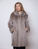 Blue Iris Mink Coat