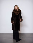 Sheared Mink Coat with Sable
