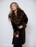 Sheared Mink Coat with Sable