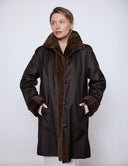 Sheared Mink Lined Storm Coat